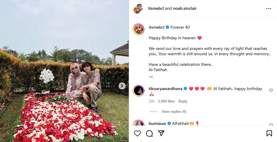 Tiko Aryawardhana Ucapkan Ulang Tahun untuk Ashraf (instagram)